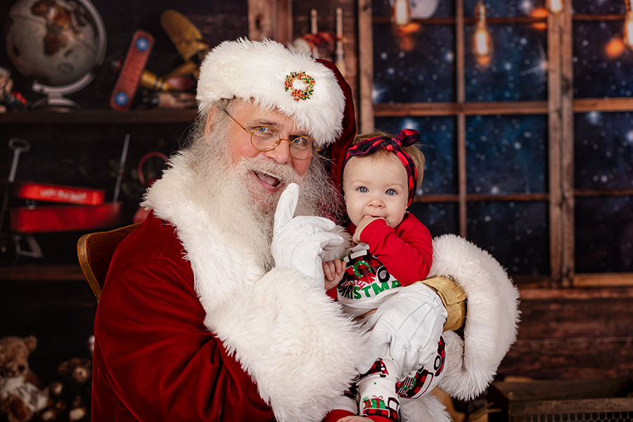 baby with santa